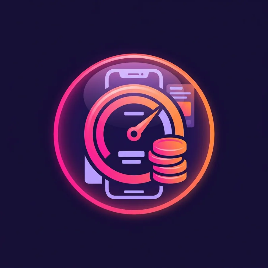AI ads for Facebook: media buyer role icon with a budget dial